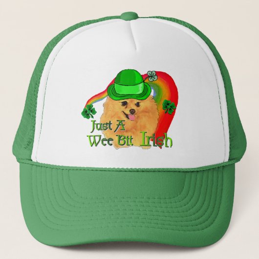 ポメラニア犬St patricks day キャップ (正面)