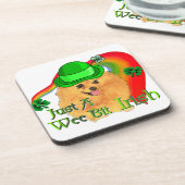 ポメラニア犬St patricks day コースター (左側)