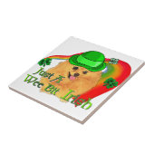ポメラニア犬St patricks day タイル (側面)