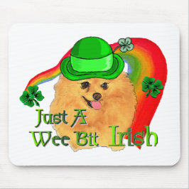 ポメラニア犬St patricks day マウスパッド
