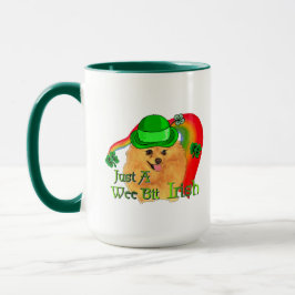 ポメラニア犬St patricks day マグカップ