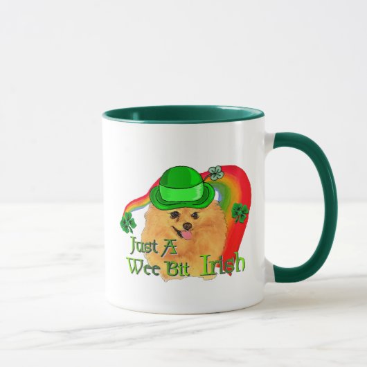 ポメラニア犬St patricks day マグカップ (右)