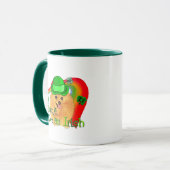 ポメラニア犬St patricks day マグカップ (正面左)