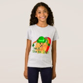 ポメラニア犬St patricks day Tシャツ (正面フル)