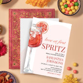 ポメロモダンカクテルブライダルシャワー 招待状