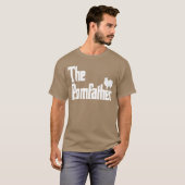 ポメ父さん 可愛いポメラニアン お父さん メンズ ギフト f tシャツ (正面フル)