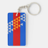 ポモインディアン国旗のエスニック・シンボル・アメリカ先住民アメリカ キーホルダー (裏面)