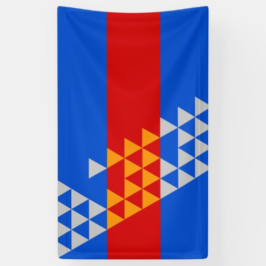 ポモインディアン国旗のエスニック・シンボル・アメリカ先住民アメリカ 横断幕 (縦)