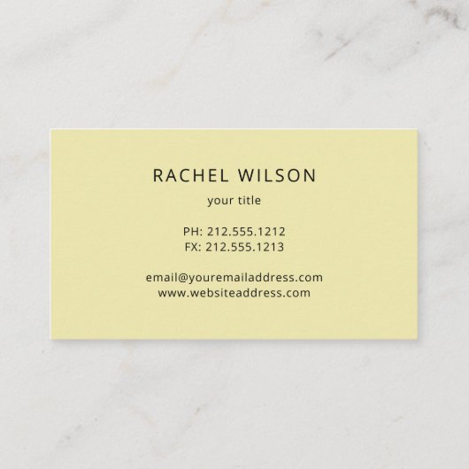 ポモダンスター青と黄色のシームストレス 名刺 (裏面)