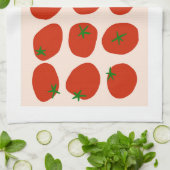 ポモドロトマイタリアントレトロモダンヴィンテージスタイル キッチンタオル (折り畳み)