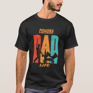 ポモナ先住民おもしろい状態フラグパパ親ベビー Tシャツ