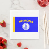 ポモナ国旗（カリフォルニア州） スタンダードランチョンナプキン (インサイチュ)