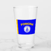 ポモナ国旗(カリフォルニア州) タンブラーグラス (正面)