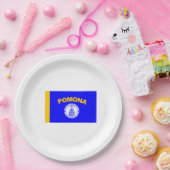 ポモナ国旗(カリフォルニア州) ペーパープレート (パーティー)