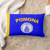 ポモナ国旗（カリフォルニア州） ランバークッション (ブランケット)