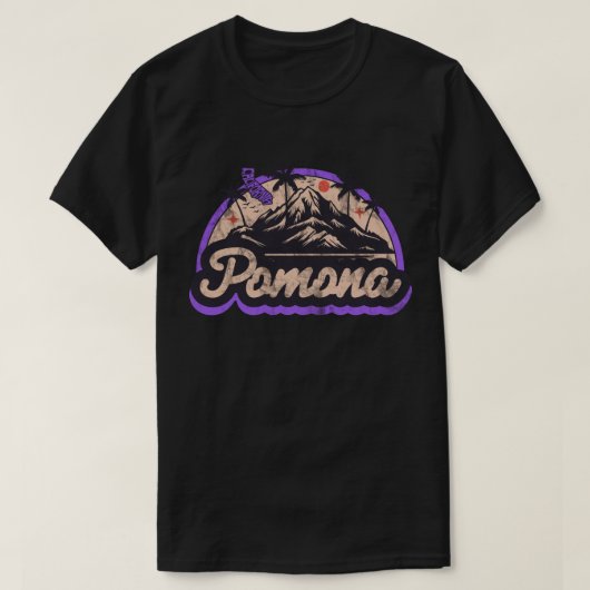 ポモナ, カリフォルニア Tシャツ (デザイン正面)
