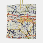 ポモナCAヴィンテージマップ セラミックオーナメント (左)