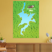 ポヤンレイク キャンバスプリント (インサイチュ (リビング))