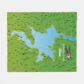 ポヤンレイク フリースブランケット (正面(横))