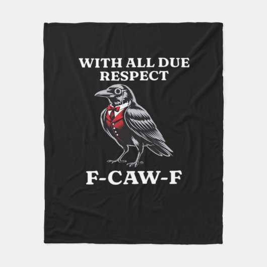 ポライト F-Caw-F フリースブランケット (正面)