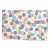 ポラカラフルカドット模様 枕カバー (裏面)