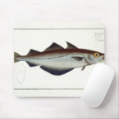 ポラック(Pollachiusのpollachius)のプレートLXVIIIからの マウスパッド (マウス)