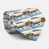 ポラリスの日没のタイ ネクタイ (ロール)