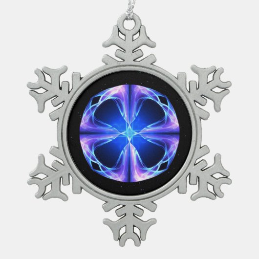 ポラリス スノーフレークピューターオーナメント (正面)