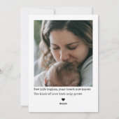 ポラロイドスタイルの2枚の写真 初めての母の日 シーズンカード (裏面)