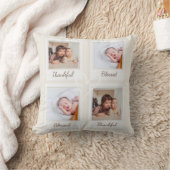 ポラロイドスタイルフォト枕 – 感謝賛美&感謝 クッション (ブランケット)