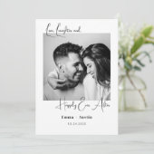 ポラロイドフォト引用文日付の保存 招待状 (スタンド正面)