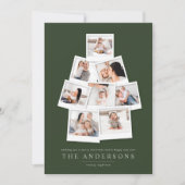 ポラロイドChrstmasの木の数々の写真のホリデーカード シーズンカード (正面)