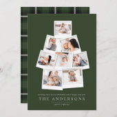 ポラロイドChrstmasの木の数々の写真のホリデーカード シーズンカード (正面/裏面)