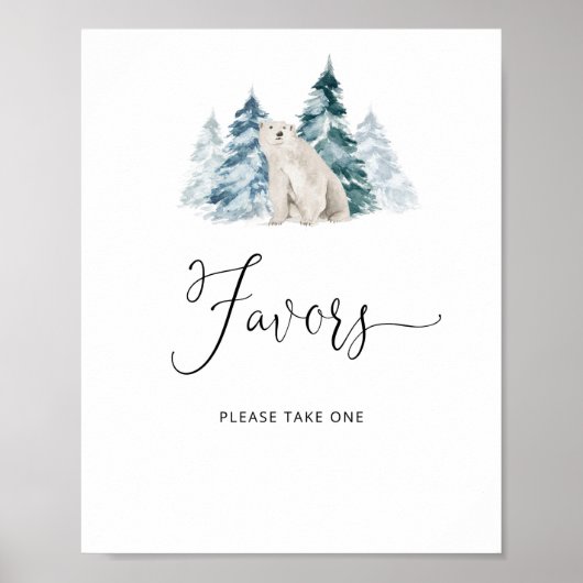 ポラ熊の赤ちゃんシャワー親愛のポスター ポスター (正面)