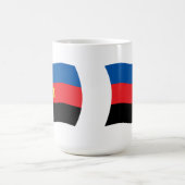 ポリアモリーの旗のマグカップ コーヒーマグカップ (中央)