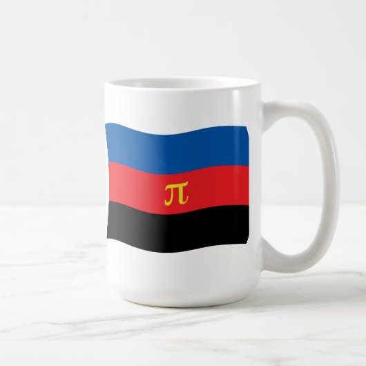 ポリアモリーの旗のマグカップ コーヒーマグカップ (右)