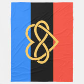 ポリアモリーインフィニティハートフリースブランケット フリースブランケット (正面)