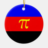 ポリアモリープライド国旗 セラミックオーナメント (正面)