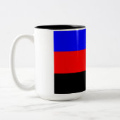 ポリアモリープライド国旗 ツートーンマグカップ (左)