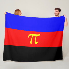 ポリアモリープライド国旗 フリースブランケット