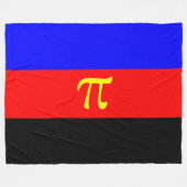 ポリアモリープライド国旗 フリースブランケット (正面(横))