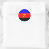 ポリアモリープライド国旗 ラウンドシール (バッグ)