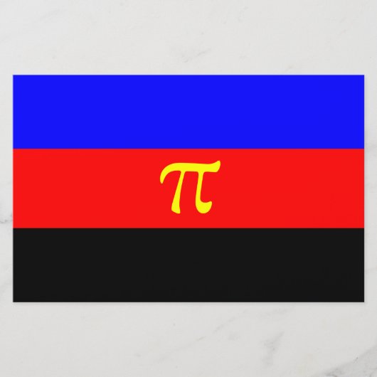 ポリアモリープライド国旗 便箋 (正面)