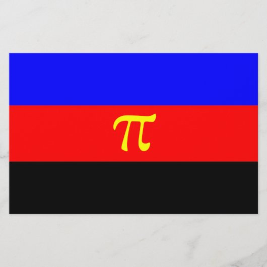 ポリアモリープライド国旗 便箋 (正面)