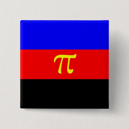 ポリアモリープライド国旗 缶バッジ (正面)