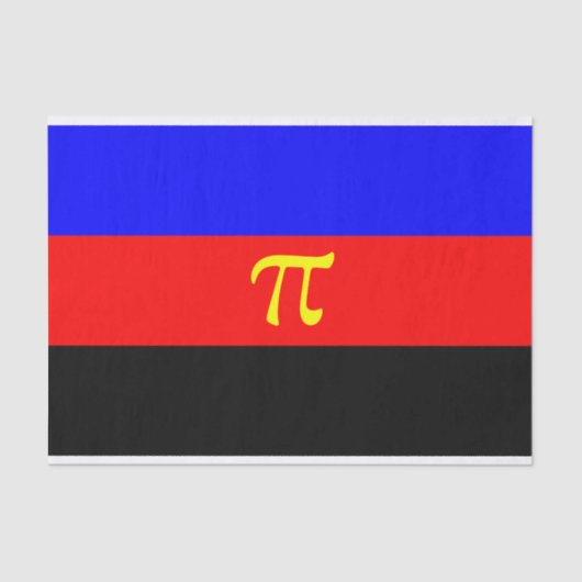 ポリアモリープライド国旗 薄葉紙 (正面)