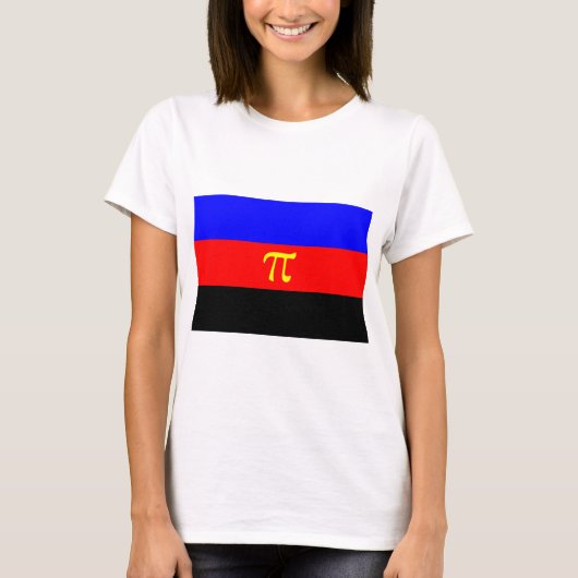 ポリアモリープライド国旗 Tシャツ (正面)