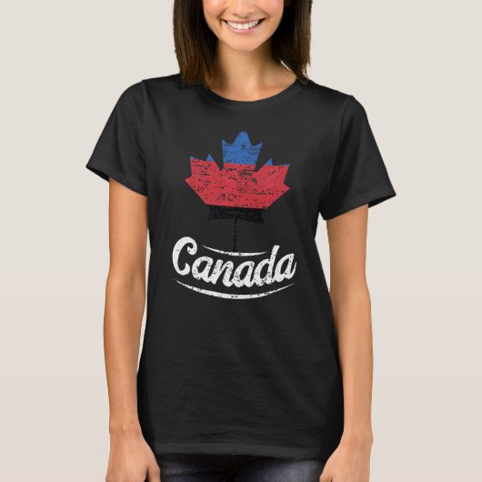 ポリアモリープライド州旗カナダポリアマラス Tシャツ (正面)