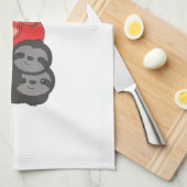 ポリアモリー国旗のプライドLgbtqかわいいスロッスパイル キッチンタオル (四つ折り)