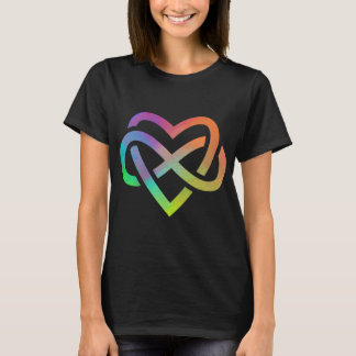 ポリアモリー ∞ ハート 無限の愛 Tシャツ